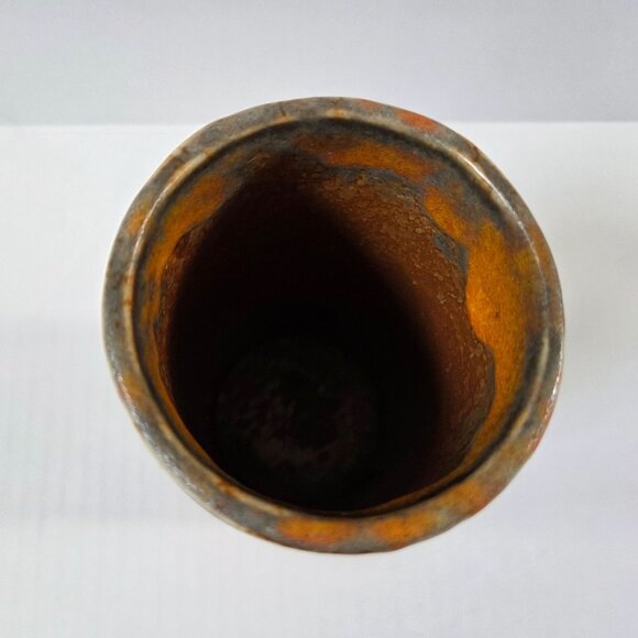 Vintage Royal Haeger Pottery Cylinder Vase Orange Peel Mid Century MCM - Picture 9 of 12
